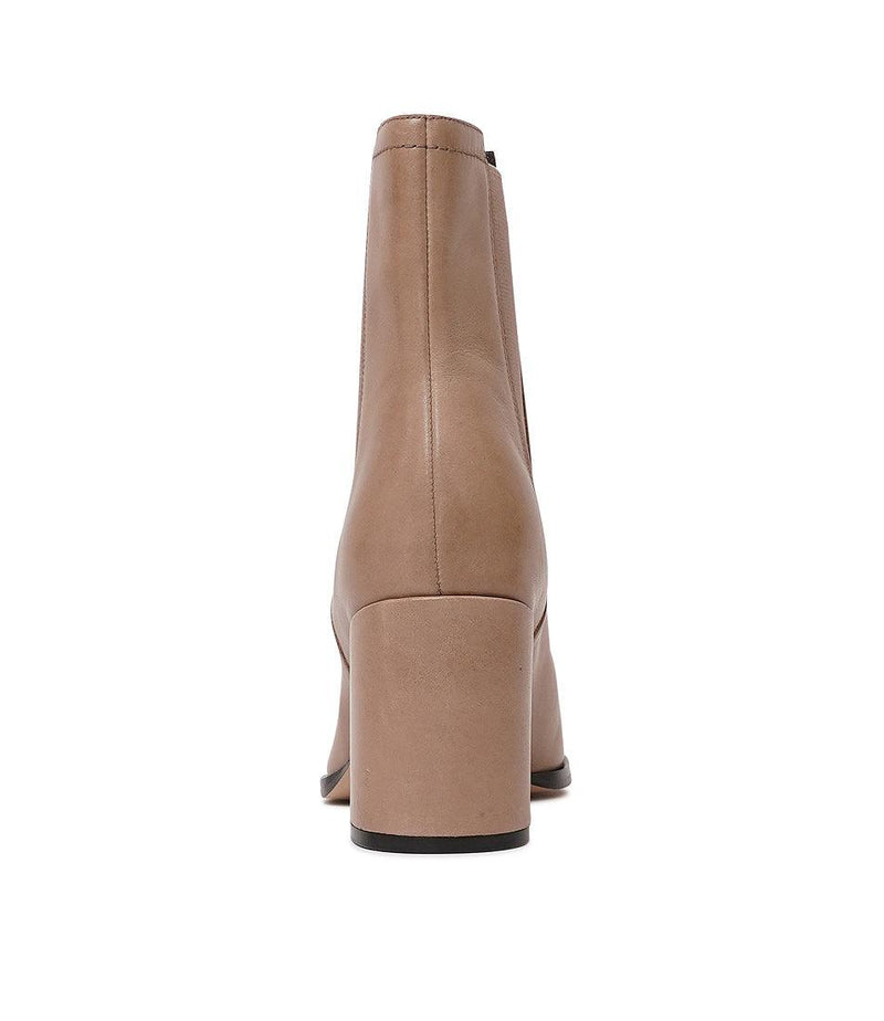 Castel Taupe Leather Chelsea Boots - Shouz