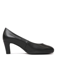 Coti Black Leather Heels, GABOR - Shouz