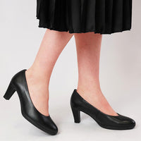 Coti Black Leather Heels, GABOR - Shouz