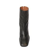 Ag-22544 Olive Snake Leather Ankle Boots, NEO - Shouz