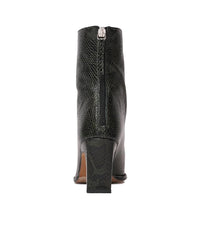 Ag-22544 Olive Snake Leather Ankle Boots, NEO - Shouz