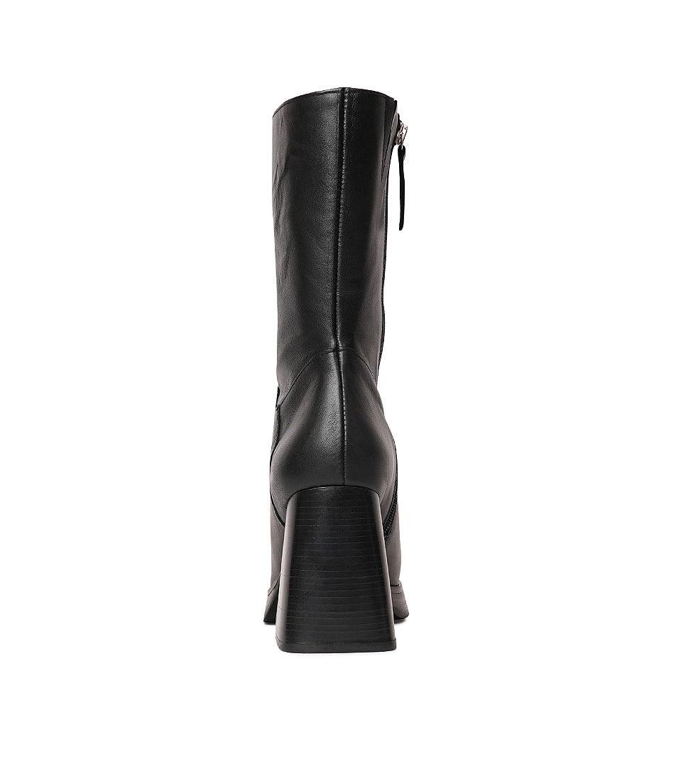 Ag-22565 Black Leather Boots, NEO - Shouz