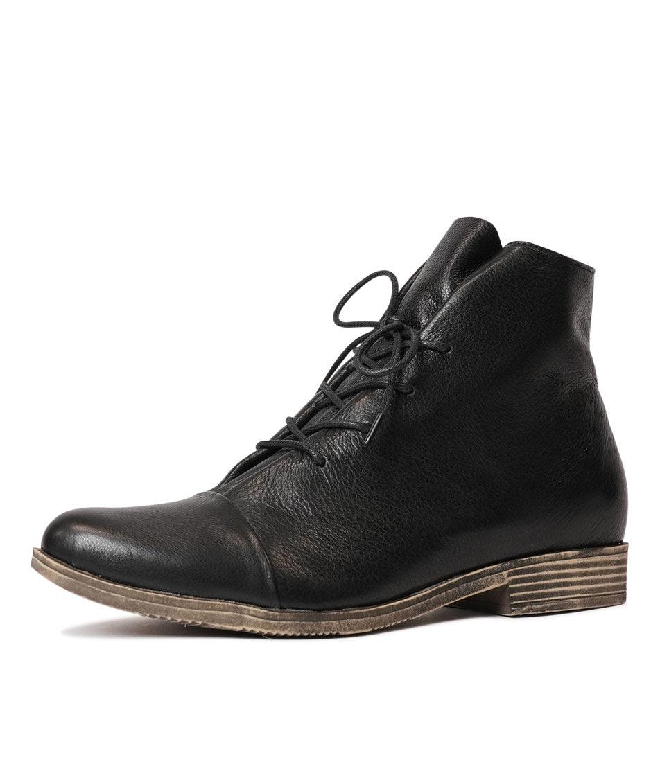 Kingfish Black Leather Boots by Django Juliette – Shouz
