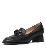 Nomass Black Leather Loafers, DJANGO & JULIETTE - Shouz