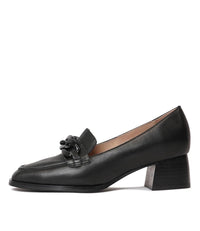 Nomass Black Leather Loafers, DJANGO & JULIETTE - Shouz