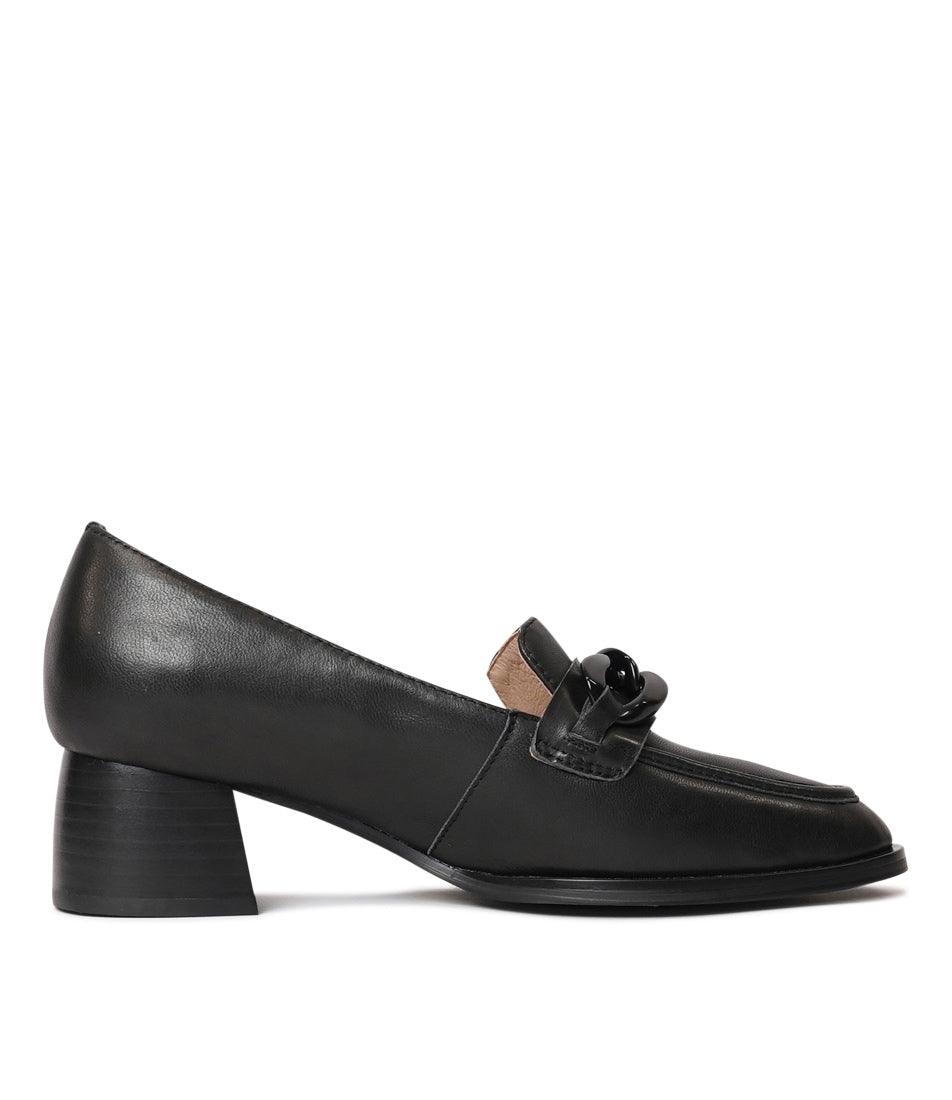Nomass Black Leather Loafers, DJANGO & JULIETTE - Shouz