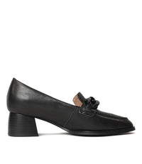 Nomass Black Leather Loafers, DJANGO & JULIETTE - Shouz