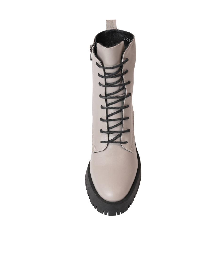 Adey Mink Leather Ankle Boots, NEO - Shouz
