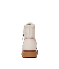Hf-21062Ne Ivory Patent Ankle Boots, NEO - Shouz