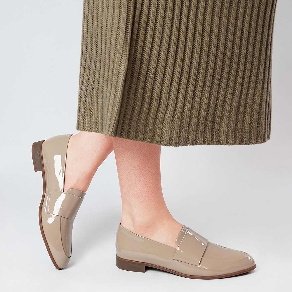 Gabrian Dark Cafe Patent Leather Loafers, DJANGO & JULIETTE - Shouz