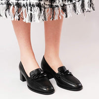 Nomass Black Leather Loafers, DJANGO & JULIETTE - Shouz