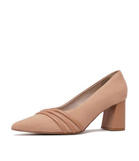 St2090501 Nude Leather Heels, BRAZILLIO - Shouz