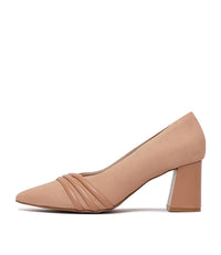 St2090501 Nude Leather Heels, BRAZILLIO - Shouz