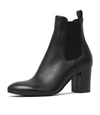 Usset Black Leather Chelsea Boots, TOP END - Shouz
