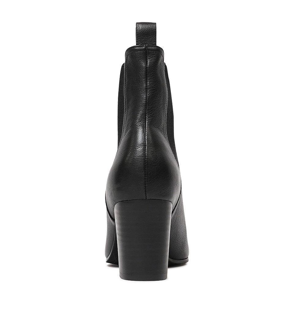 Usset Black Leather Chelsea Boots, TOP END - Shouz