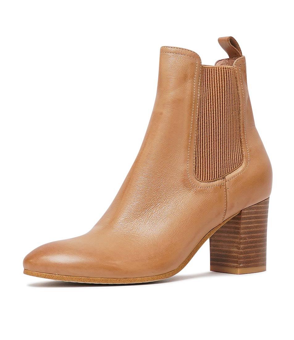 Usset Dark Tan Leather Chelsea Boots, TOP END - Shouz