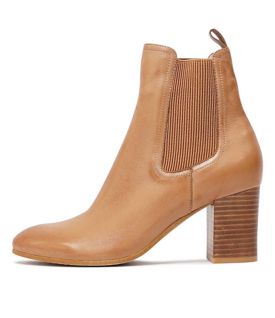Usset Dark Tan Leather Chelsea Boots, TOP END - Shouz