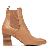 Usset Dark Tan Leather Chelsea Boots, TOP END - Shouz