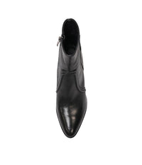Anahi Black Leather Ankle Boots, DJANGO & JULIETTE - Shouz