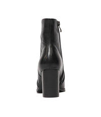 Anahi Black Leather Ankle Boots, DJANGO & JULIETTE - Shouz