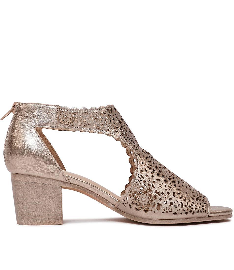 Bames Champagne Leather Heels, DJANGO & JULIETTE - Shouz