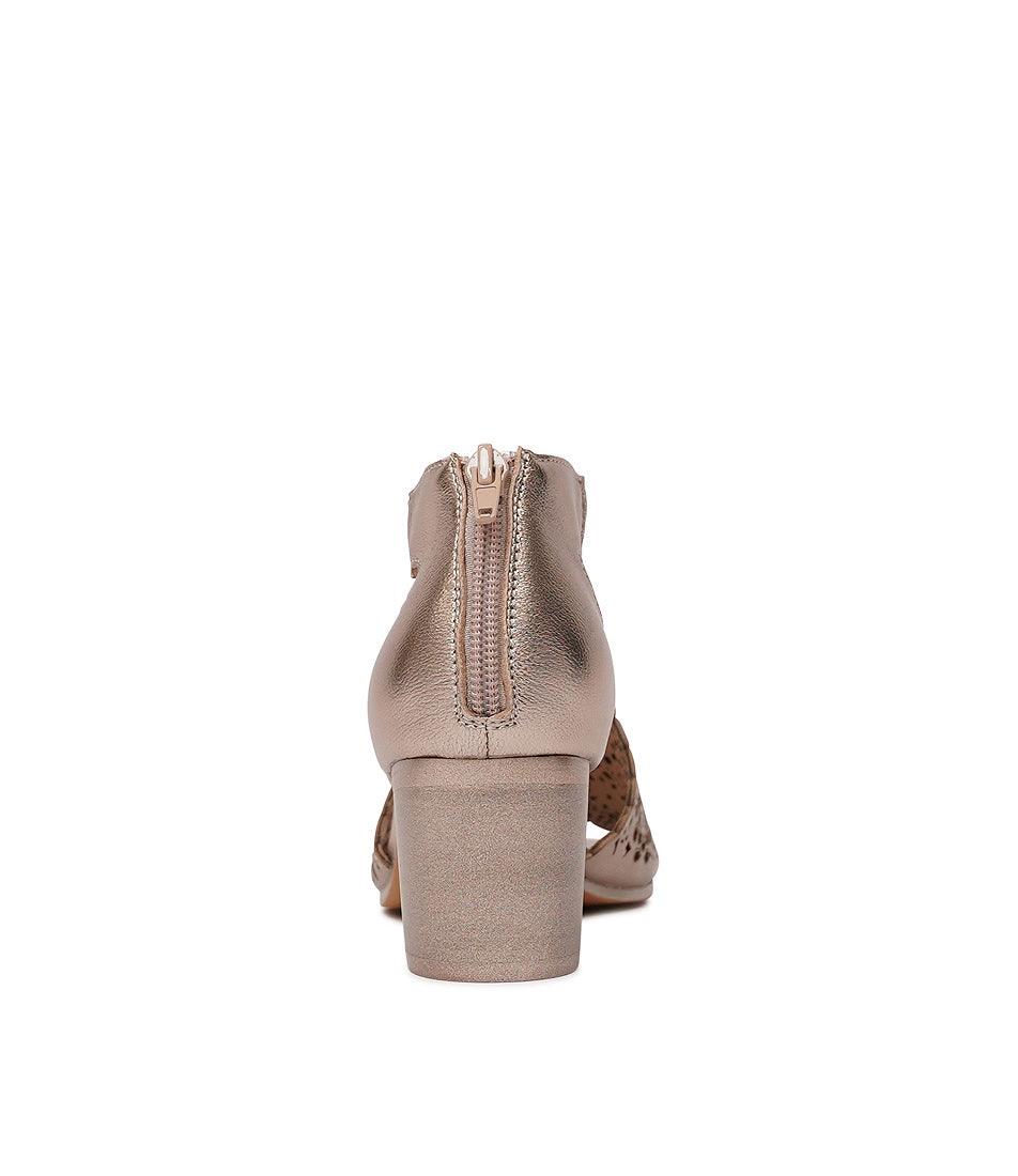 Bames Champagne Leather Heels, DJANGO & JULIETTE - Shouz