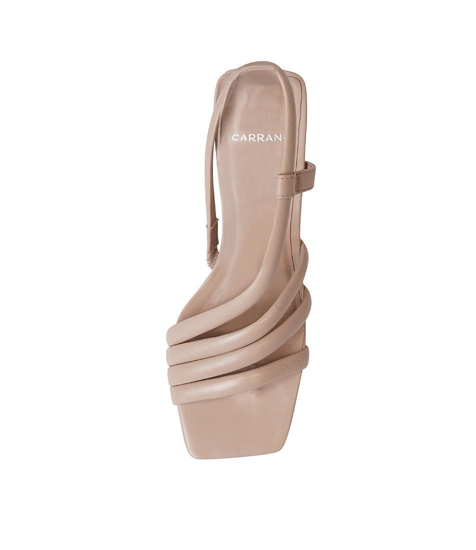 536002 Nude Leather Heels, CARRANO - Shouz