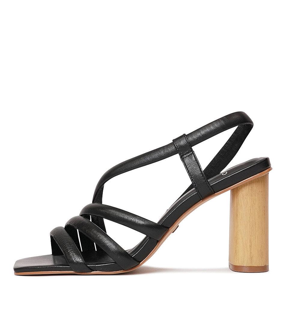 536002 Black Leather Heels, CARRANO - Shouz