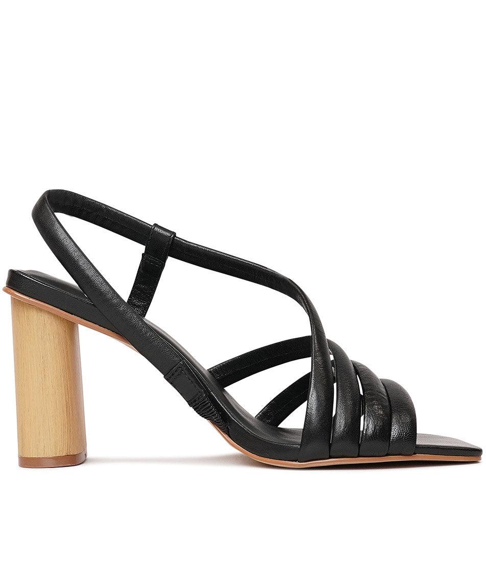 536002 Black Leather Heels, CARRANO - Shouz