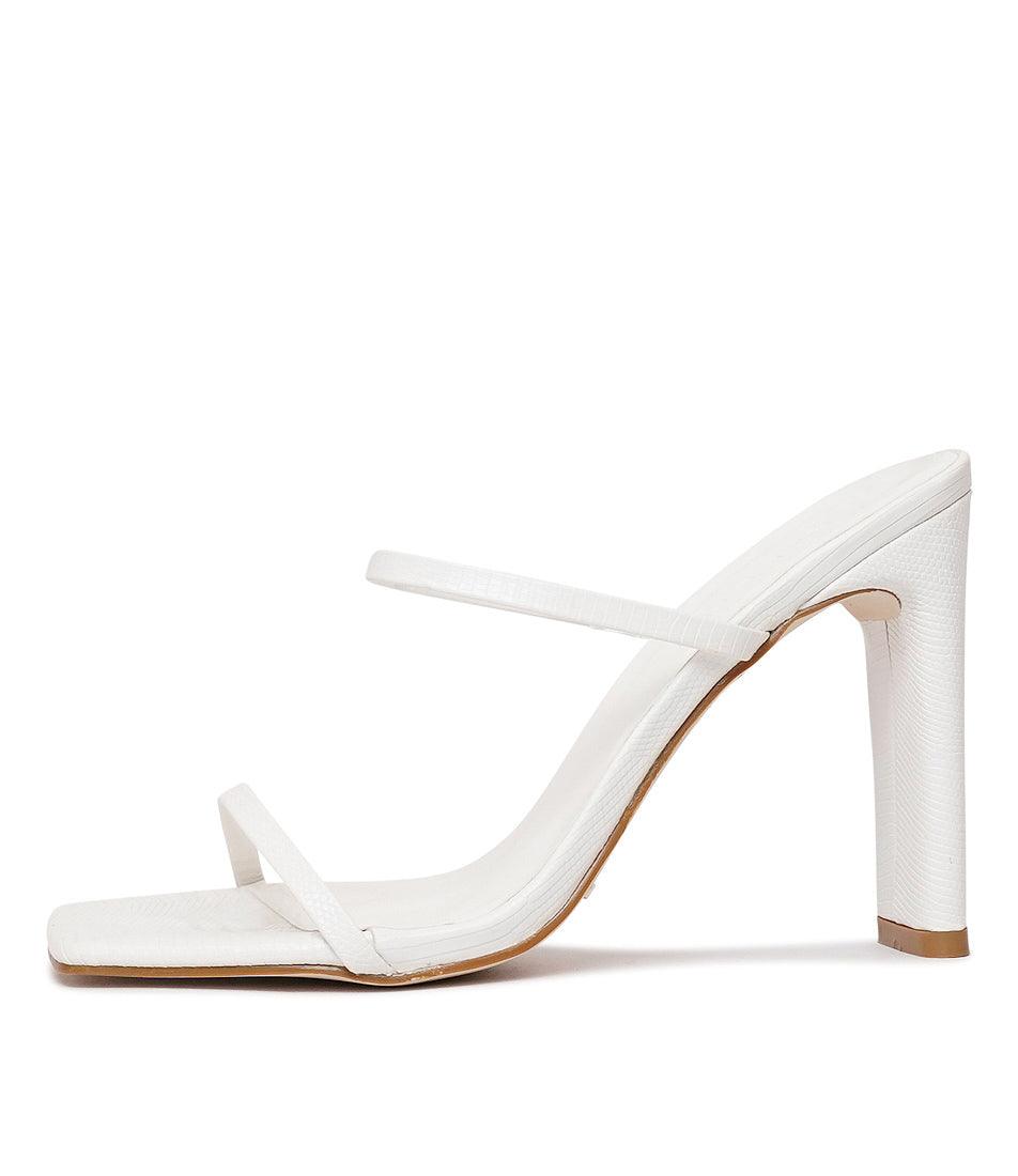 Colter White Scale Heels, BILLINI - Shouz