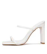 Colter White Scale Heels, BILLINI - Shouz