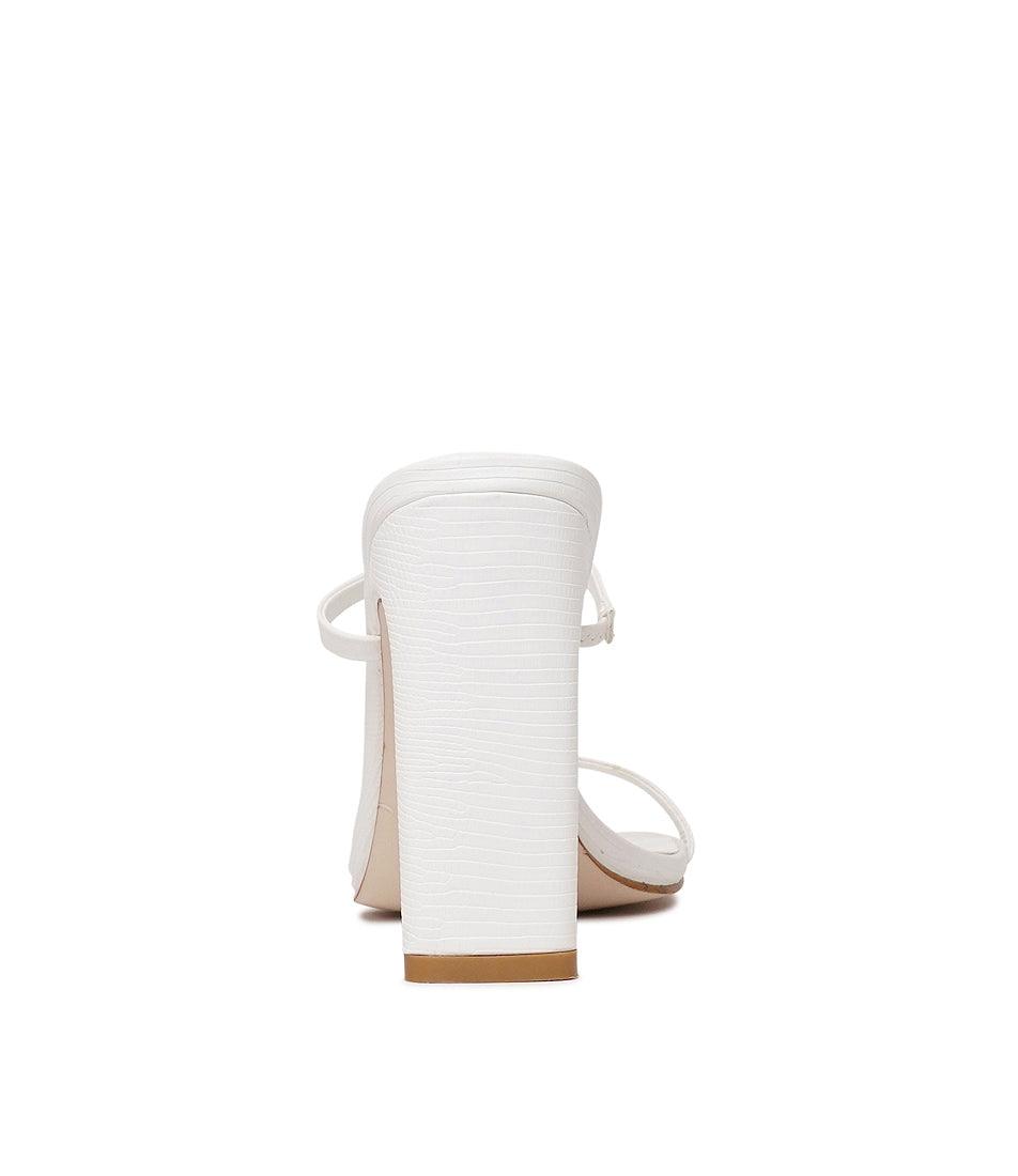 Colter White Scale Heels, BILLINI - Shouz