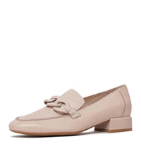 Vivek Nude Leather Loafers, DJANGO & JULIETTE - Shouz