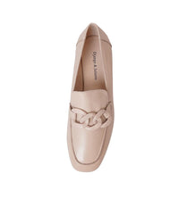 Vivek Nude Leather Loafers, DJANGO & JULIETTE - Shouz