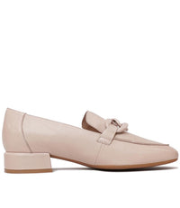 Vivek Nude Leather Loafers, DJANGO & JULIETTE - Shouz