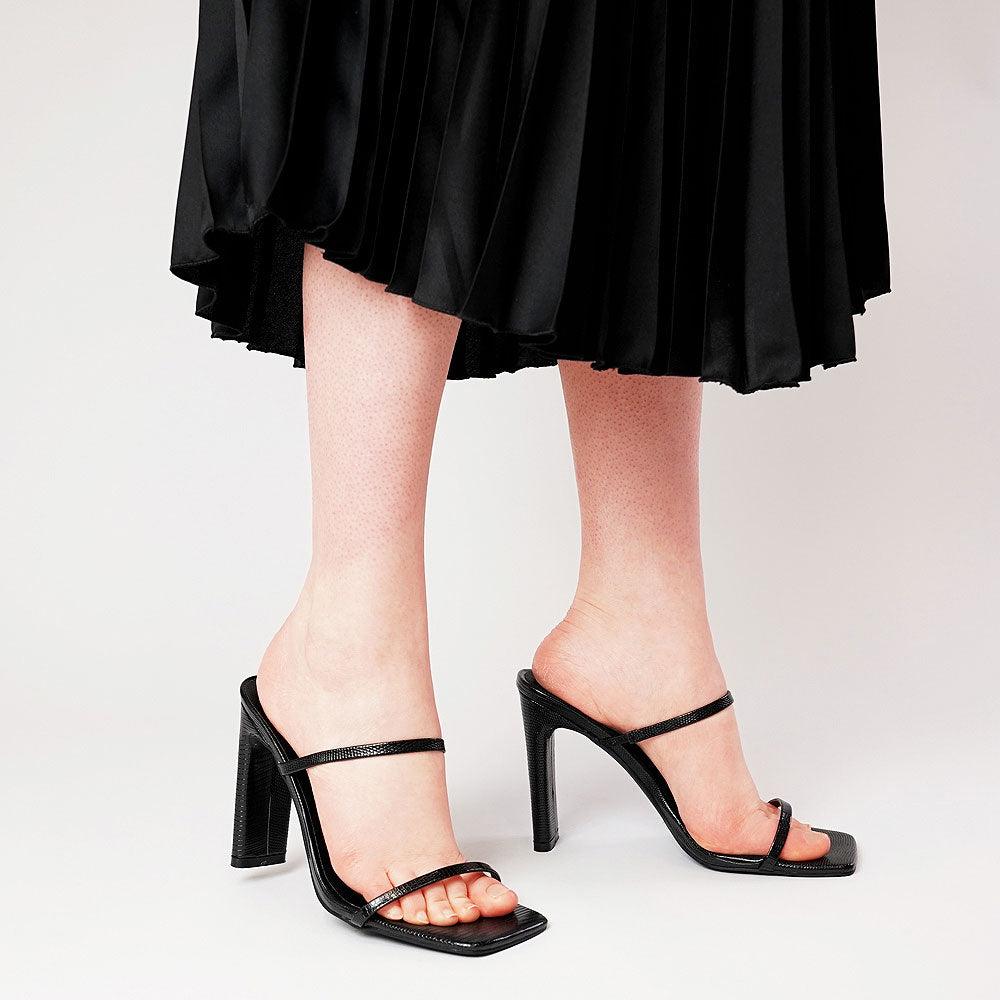 Colter Black Scale Heels, BILLINI - Shouz