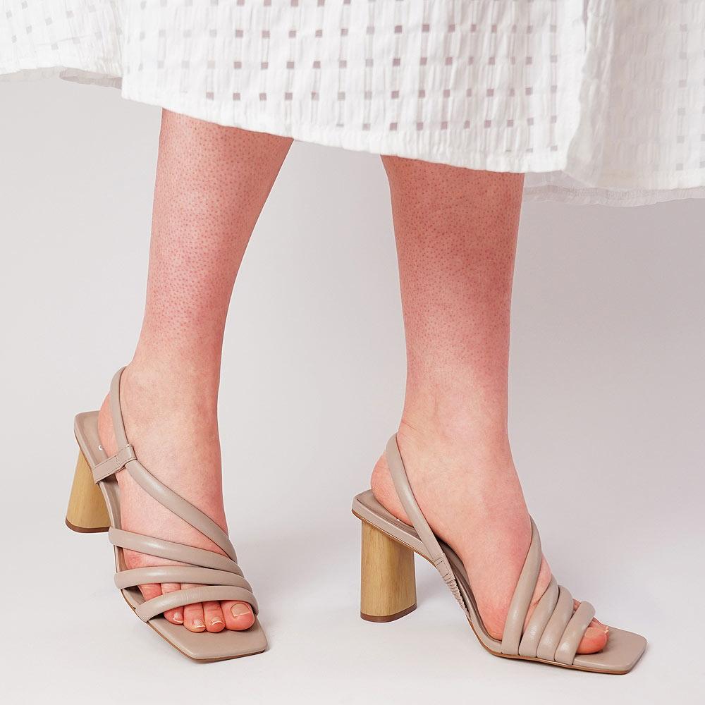536002 Nude Leather Heels, CARRANO - Shouz