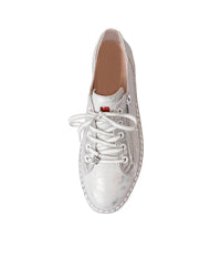 Js-2001 Silver Leather Sneakers, JOSE SAENZ - Shouz