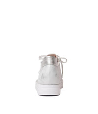 Js-2001 Silver Leather Sneakers, JOSE SAENZ - Shouz