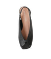 Pace Black Leather Heels - Shouz