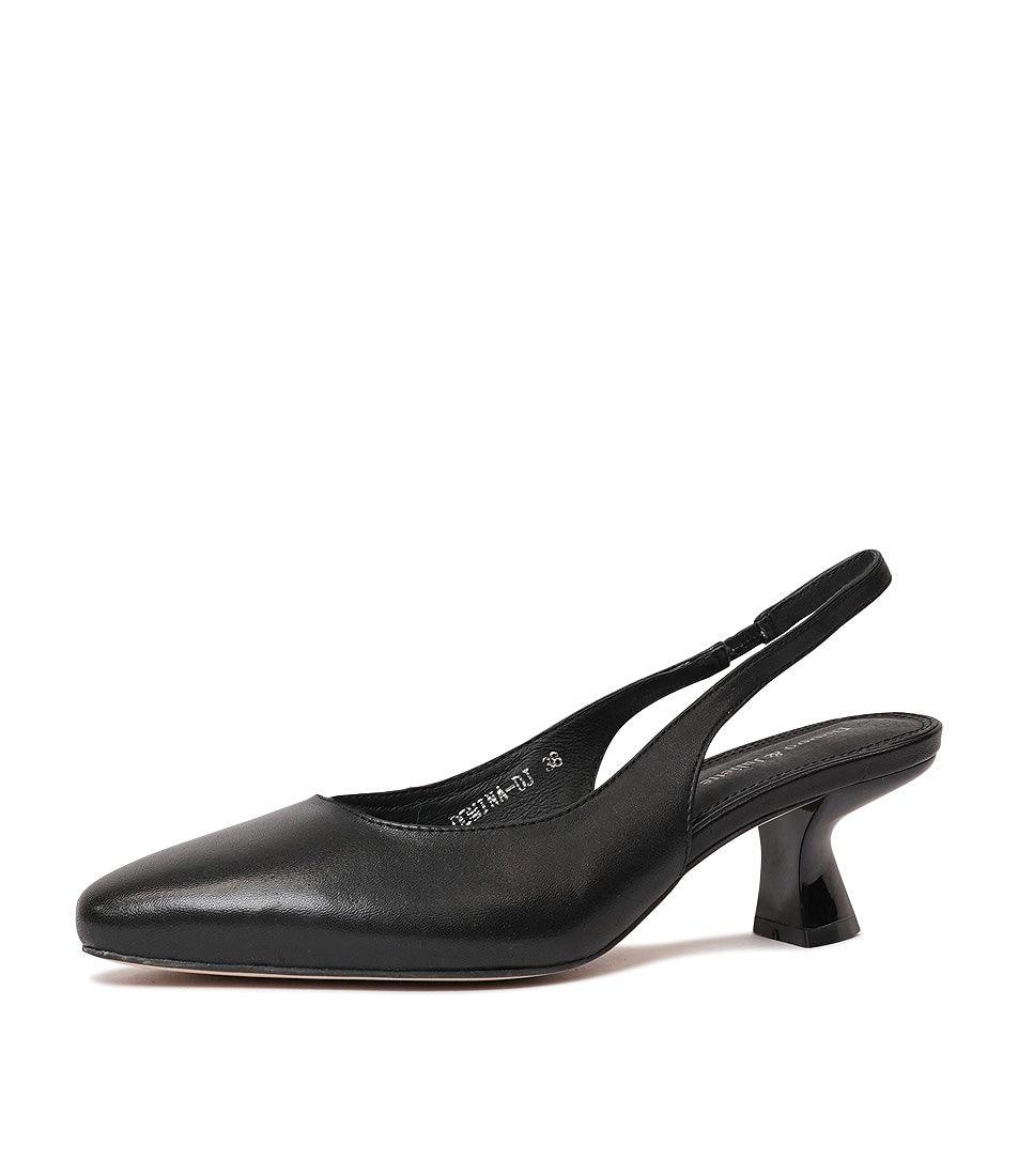 Domina Black Leather Heels, DJANGO & JULIETTE - Shouz