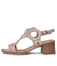 Gill Taupe Leather Heels, NU BY NEO - Shouz