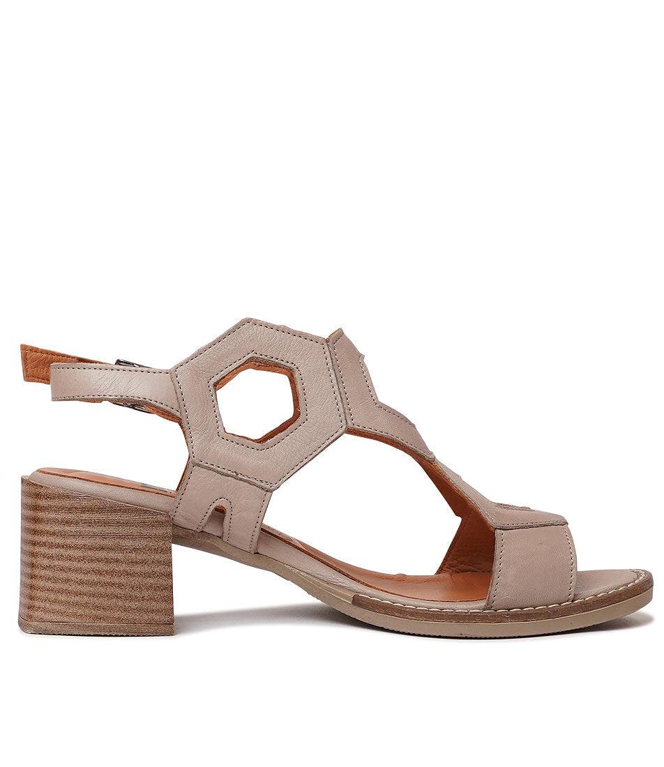 Gill Taupe Leather Heels, NU BY NEO - Shouz