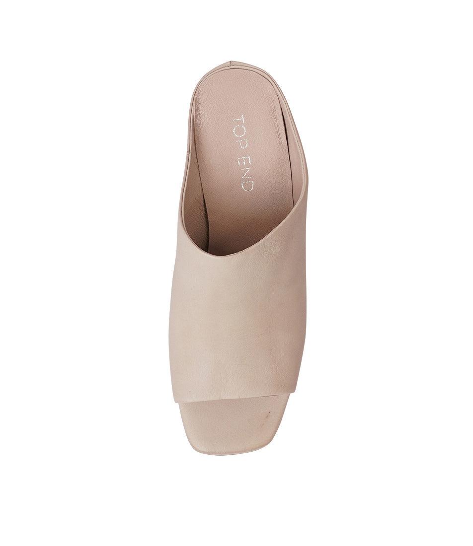 Ceddie Cafe Leather Heels, TOP END - Shouz