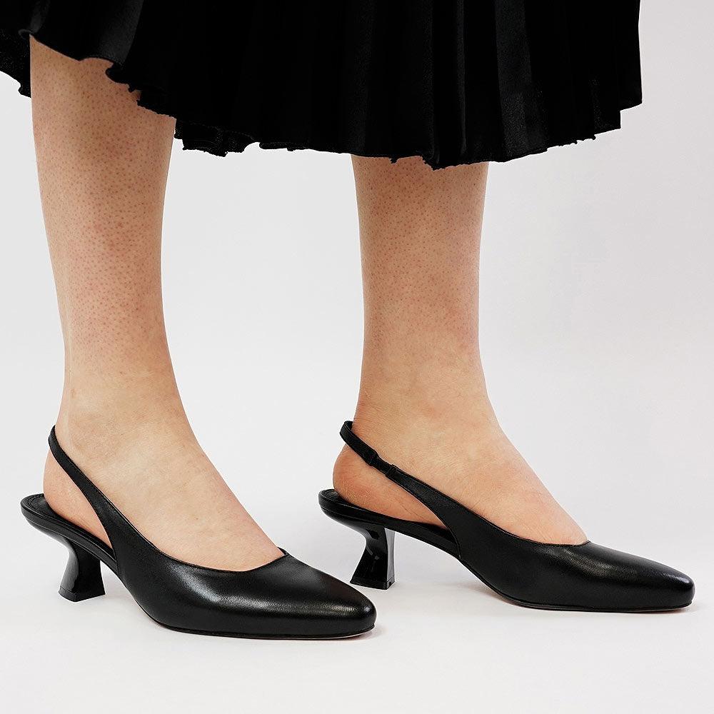 Domina Black Leather Heels, DJANGO & JULIETTE - Shouz