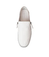 Ashlina White Leather Sneakers - Shouz