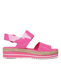 Atha Hot Pink Patent Leather Sandals, DJANGO & JULIETTE - Shouz