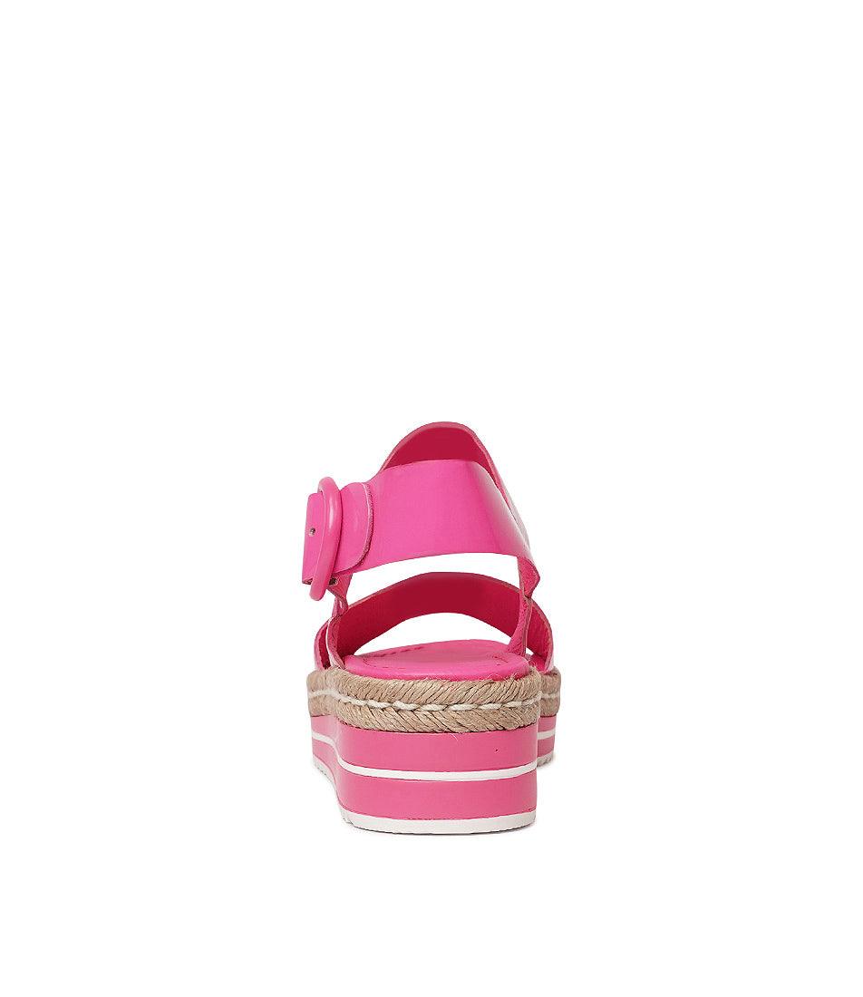 Atha Hot Pink Patent Leather Sandals, DJANGO & JULIETTE - Shouz