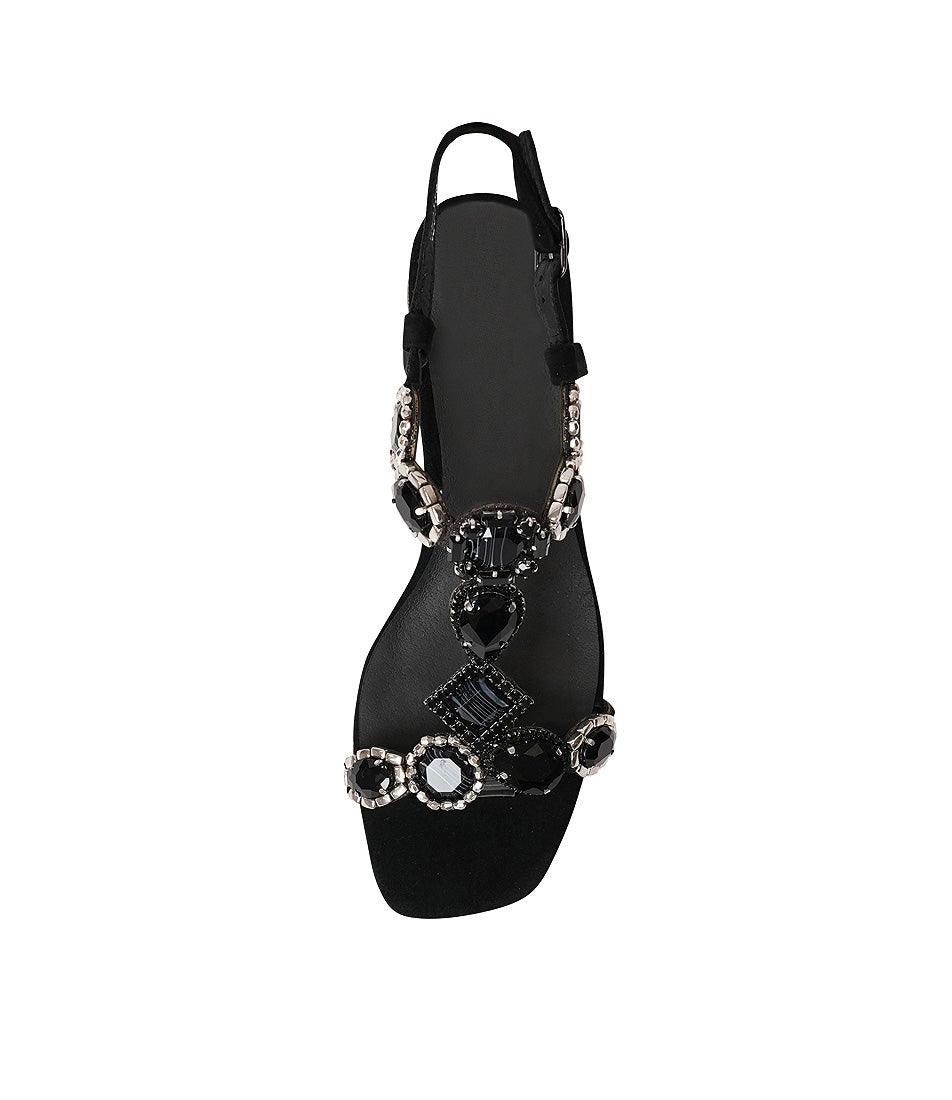 Mencas Black Multi Leather Heels, DJANGO & JULIETTE - Shouz