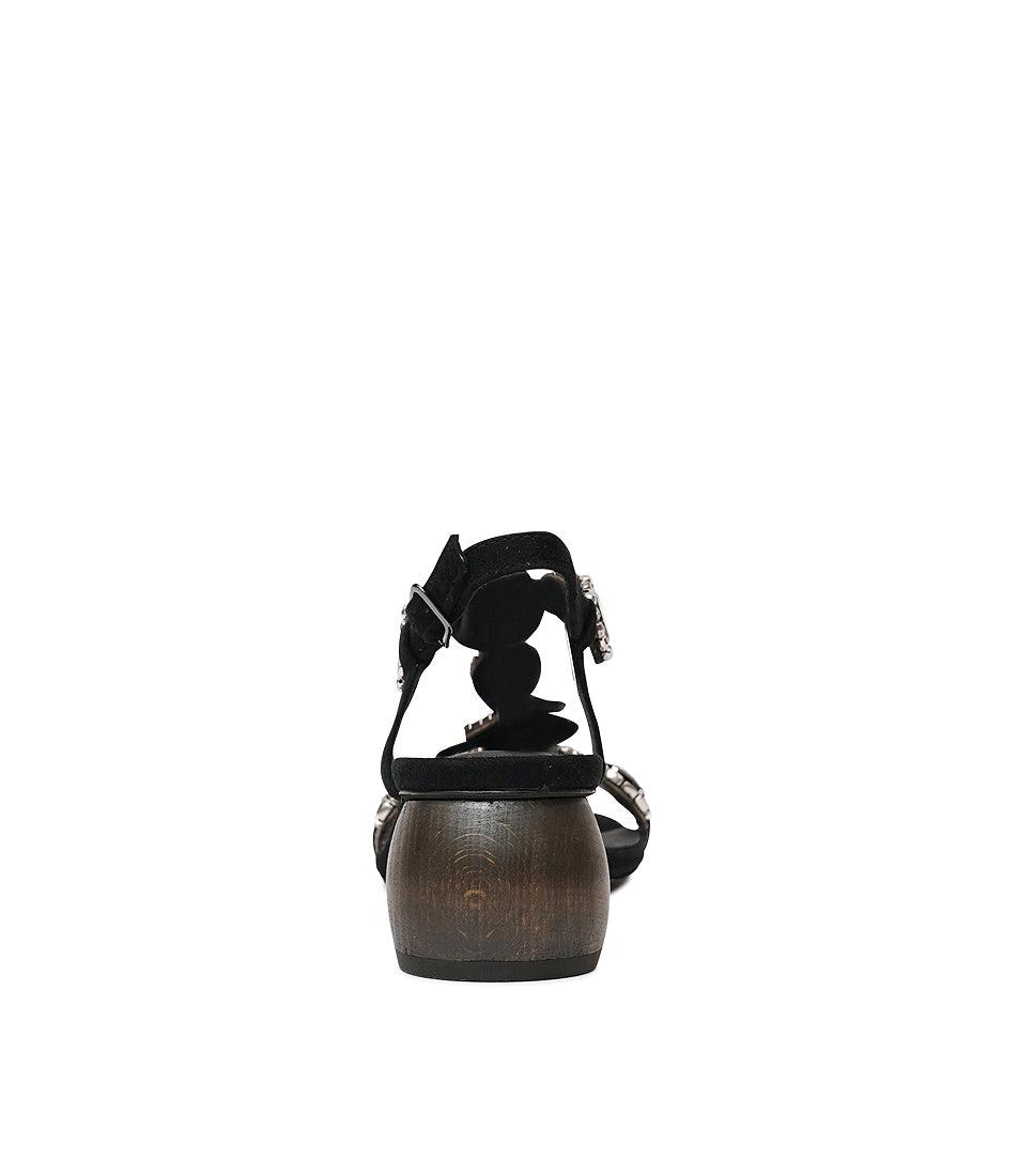 Mencas Black Multi Leather Heels, DJANGO & JULIETTE - Shouz